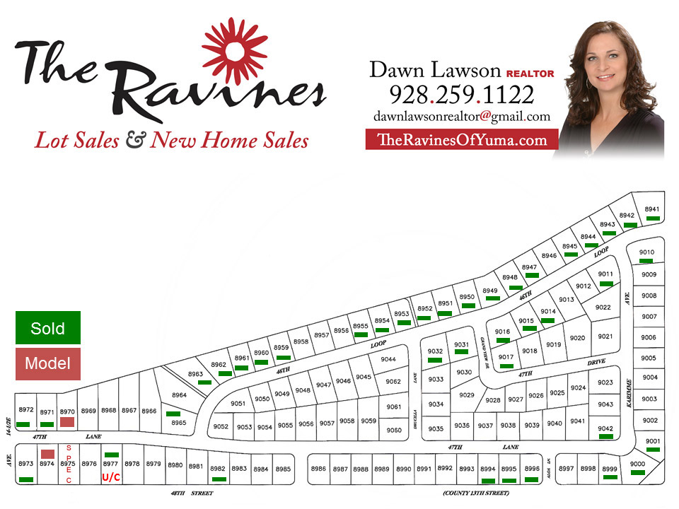 Available Lots - The Ravines of Yuma | The Ultimate Address | Yuma